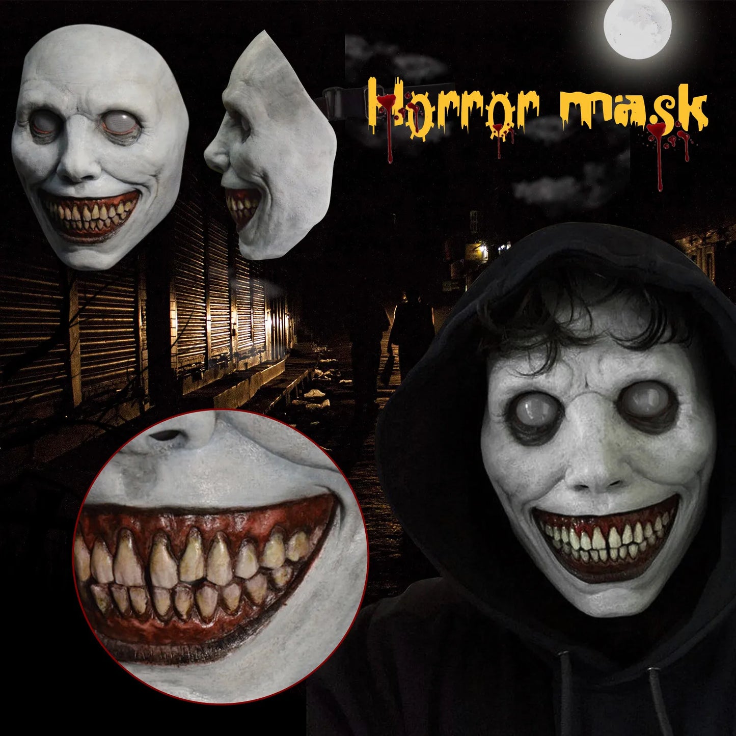 2021 Exorcist Demon Mask – Pure Horror in Every Detail!"
Unleash your inner demon with the 2021 Exorcist Horror Smile Mask – a terrifying mask that will send chills down your spine! Featuring a twisted, green face, white