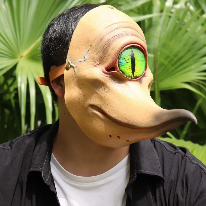 One-Eyed Monster Latex Half Face Mask – Unleash Your Inner Creature!"
Turn heads and terrify the crowd with the One-Eyed Monster Mask! This half-face latex mask features a grotesque, long-mouthed monster design with a singl