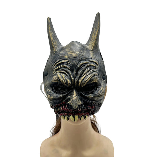Spooky Vampire Bat Mask Halloween Costume Headpiece Cosplay Face Covering Animal Accessory for Adults