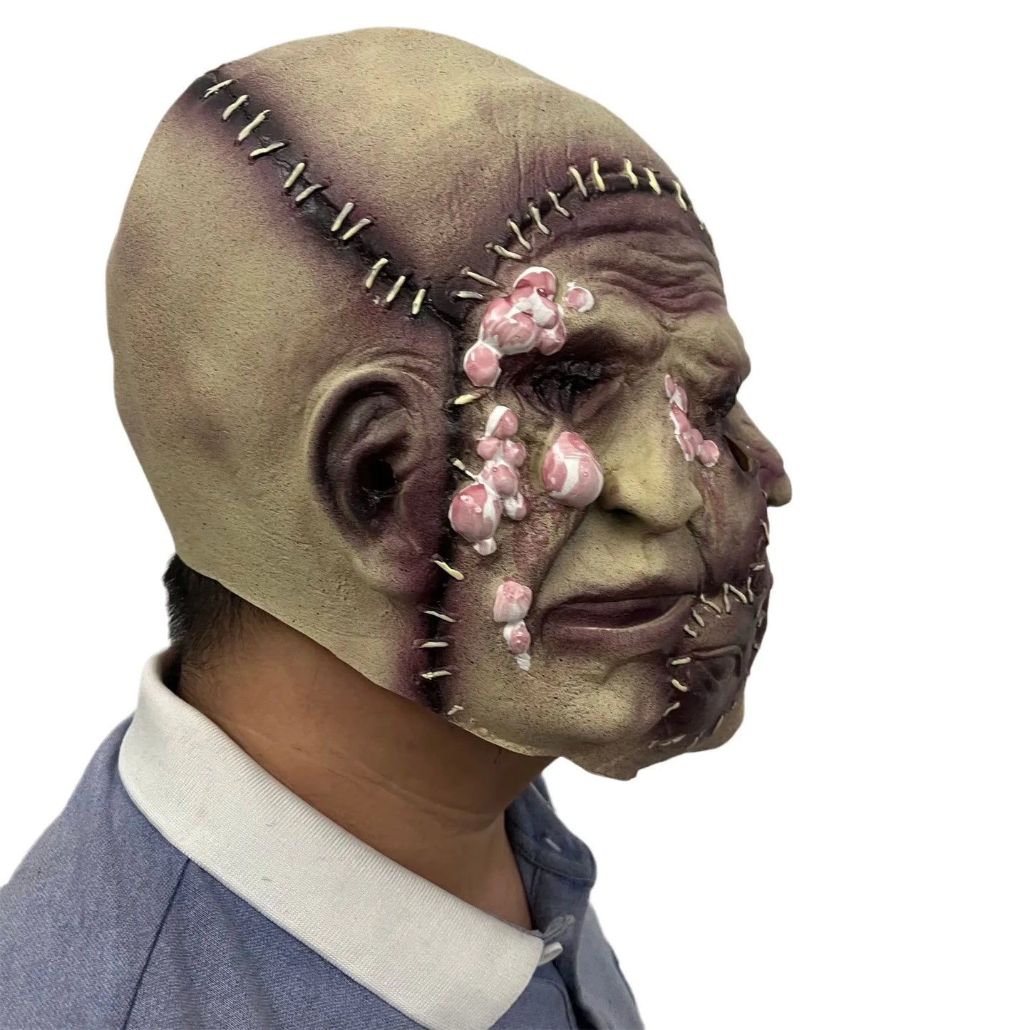 Creepy Halloween Mask Horror Mask Cosplay Props Halloween Face Mask