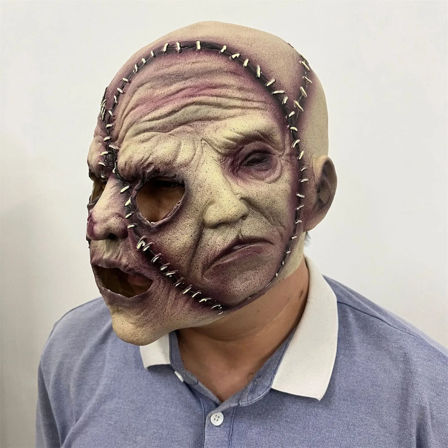 Creepy Halloween Mask Horror Mask Cosplay Props Halloween Face Mask