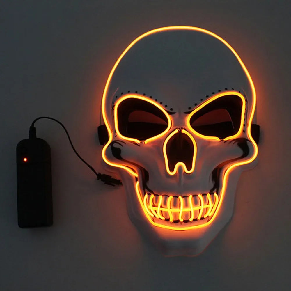 Halloween Horror Skull LED Mask – Light Up the Night with Creepy Glow!"
Unleash nightmarish energy with the Horror Skull LED Mask – the perfect fusion of terrifying design and mesmerizing glow. Featuring a realistic skull