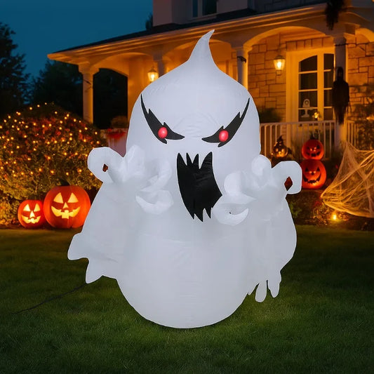 3.4FT Halloween Party Holiday DIY Decorations Ghost Model Blow Up Holiday Party Decor Indoor Courtyard Yard Garden Lawn Decors