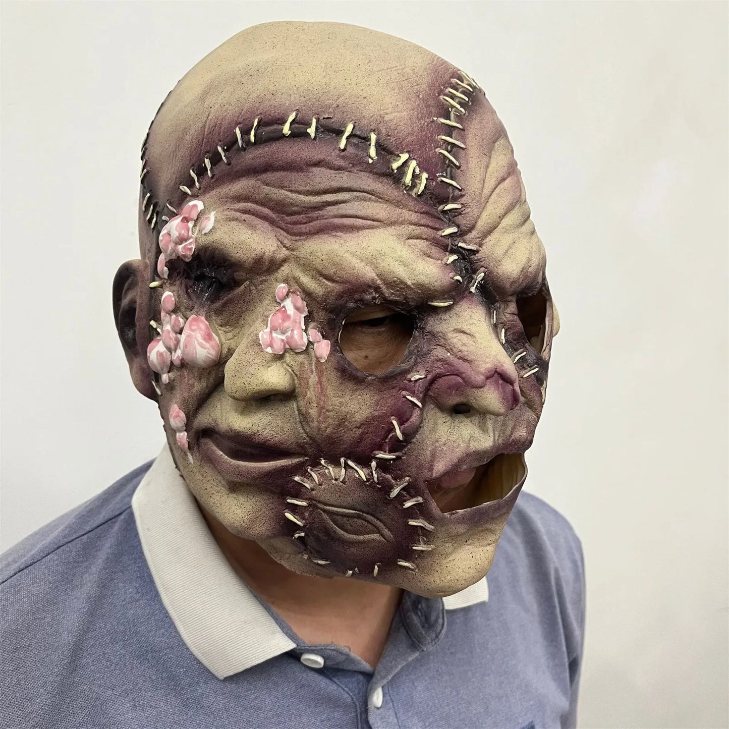 Creepy Halloween Mask Horror Mask Cosplay Props Halloween Face Mask