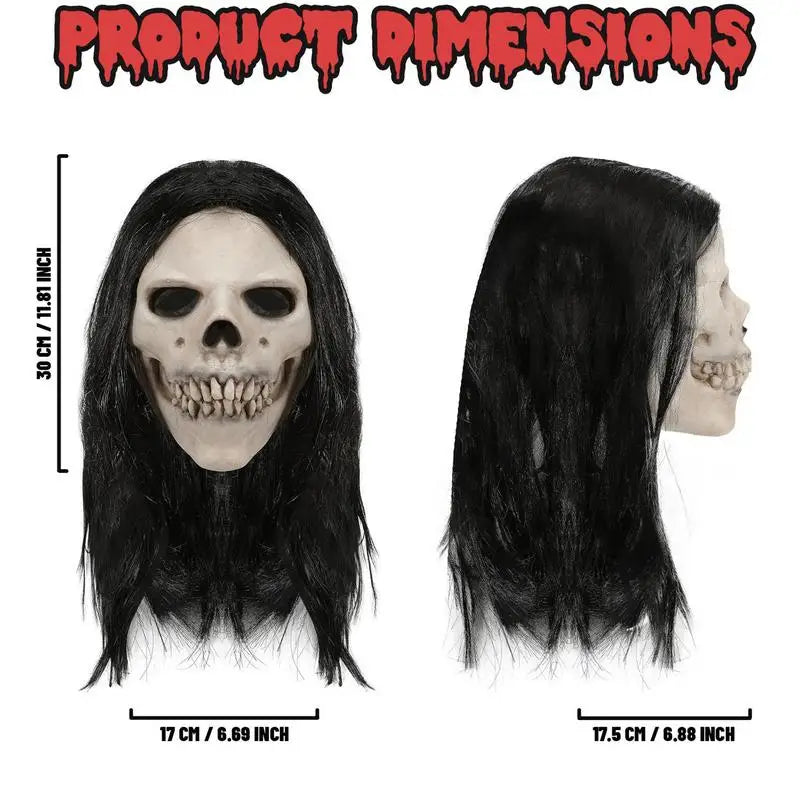 Halloween Horror Masque Realistic Adult Latex Ghost Masques Skull Ghost Masque Creepy Halloween Costume for Holiday Party Props