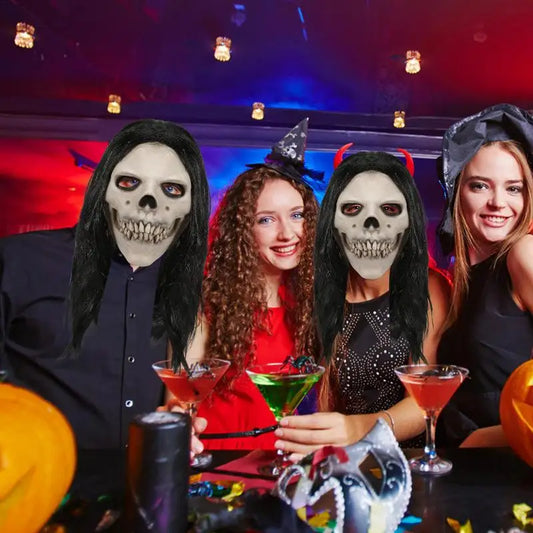 Halloween Horror Masque Realistic Adult Latex Ghost Masques Skull Ghost Masque Creepy Halloween Costume for Holiday Party Props