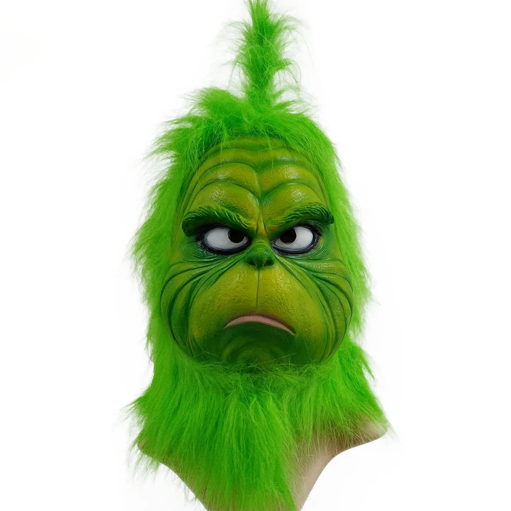 Cute Christmas Green-Haired Cosplay Mask – A Festive Twist on Halloween & Xmas Fun!"
Get into the holiday spirit with a touch of spooky! Our Christmas Green-Haired Cosplay Mask brings a fun, festive flair to your Halloween