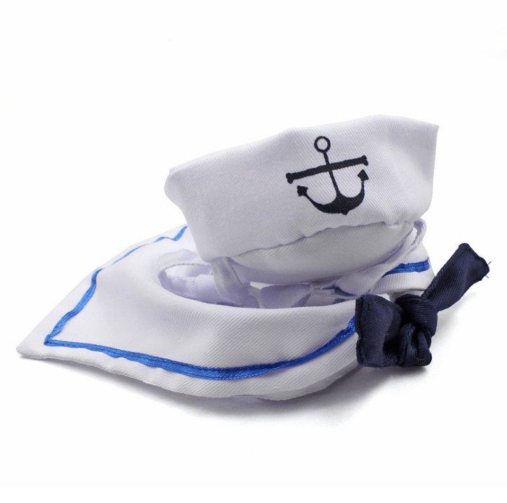 Adorable Nautical Pet Costume Set - Perfect For Halloween Cosplay!