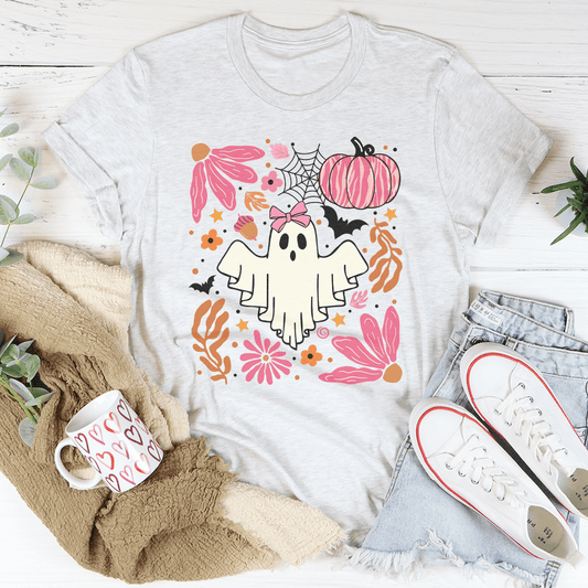 Halloween Pink Ghost Tee