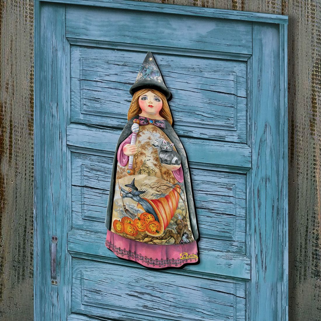 Witch Halloween Door Decor by G. DeBrekht - Thanksgiving Halloween Decor - 8114170H
