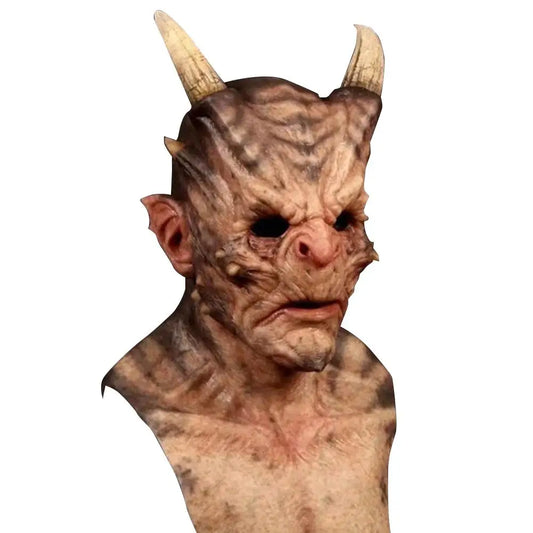 Halloween Devil Masks Face Cover Horror Cosplay Headgear Prop Masquerade Performance Costume Props Scary Horns Masks