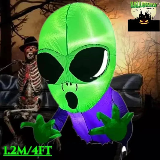 Inflatable alien – Halloween Outdoor LED Decoration for Windows, Walls, and Garden Displays