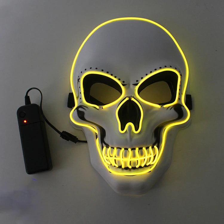 Halloween Horror Skull LED Mask – Light Up the Night with Creepy Glow!"
Unleash nightmarish energy with the Horror Skull LED Mask – the perfect fusion of terrifying design and mesmerizing glow. Featuring a realistic skull