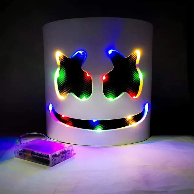 Halloween Light-Up LED Mask – Glow in the Dark with Neon Vibes!"
Light up your Halloween night with the Halloween LED Neon Marshmallow Mask – the perfect fusion of creepy and cool! Featuring a full-face design with vibran