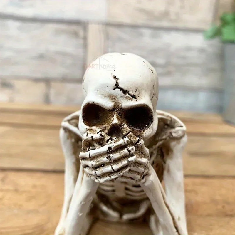 Life-Size Human Skeleton Halloween Decoration – Realistic Goth Prop for Haunted House, Graduation Pranks, and Spooky Home Decor