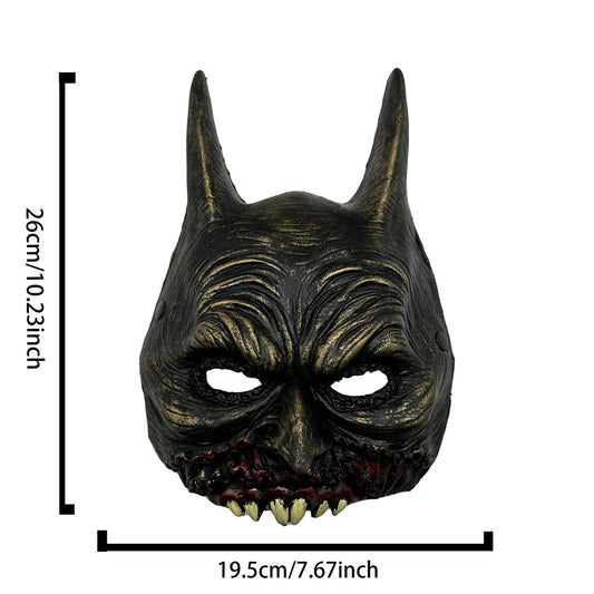 Spooky Vampire Bat Mask Halloween Costume Headpiece Cosplay Face Covering Animal Accessory for Adults