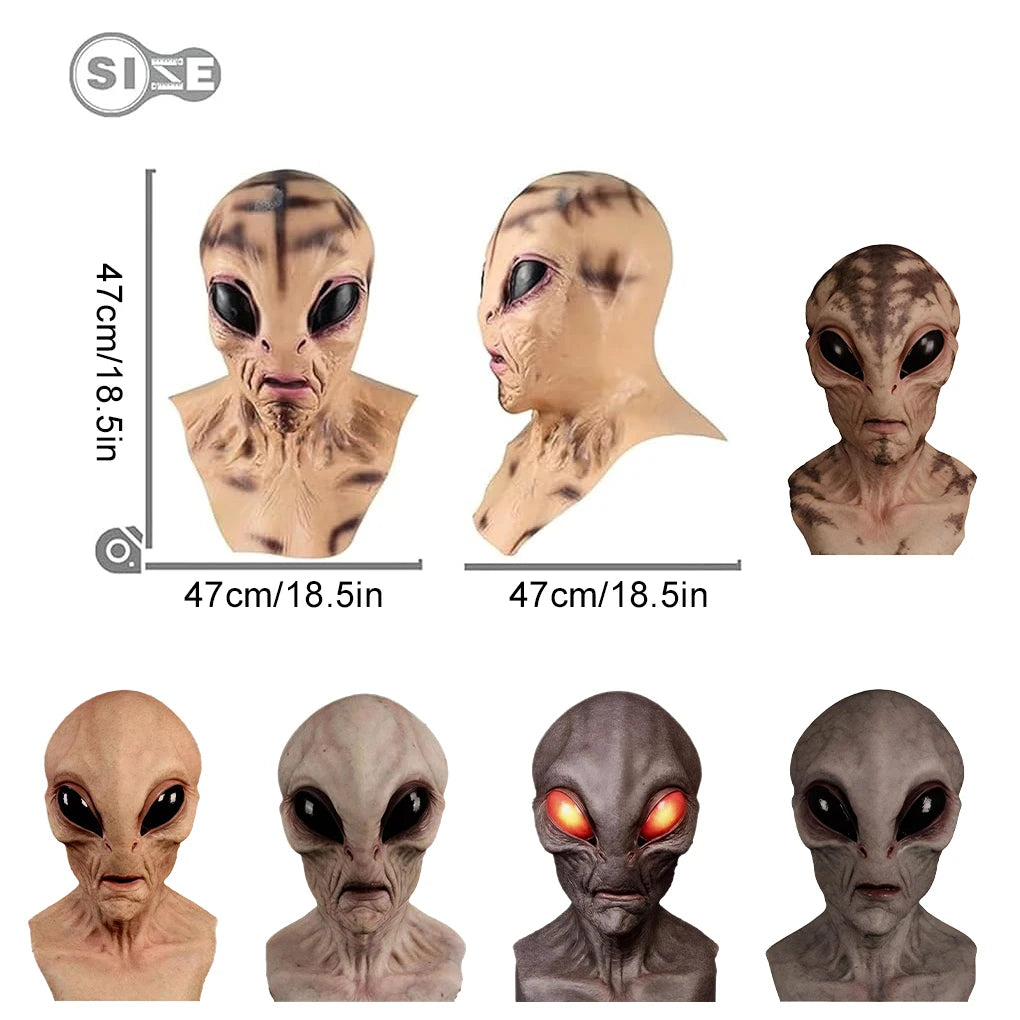 Alien Mask – The Ultimate Nightmare Fuel!
Unleash pure terror with this horrifyingly realistic alien mask, designed to make even the bravest souls question reality. Crafted with creepy detail and supersoft texture, this mas
