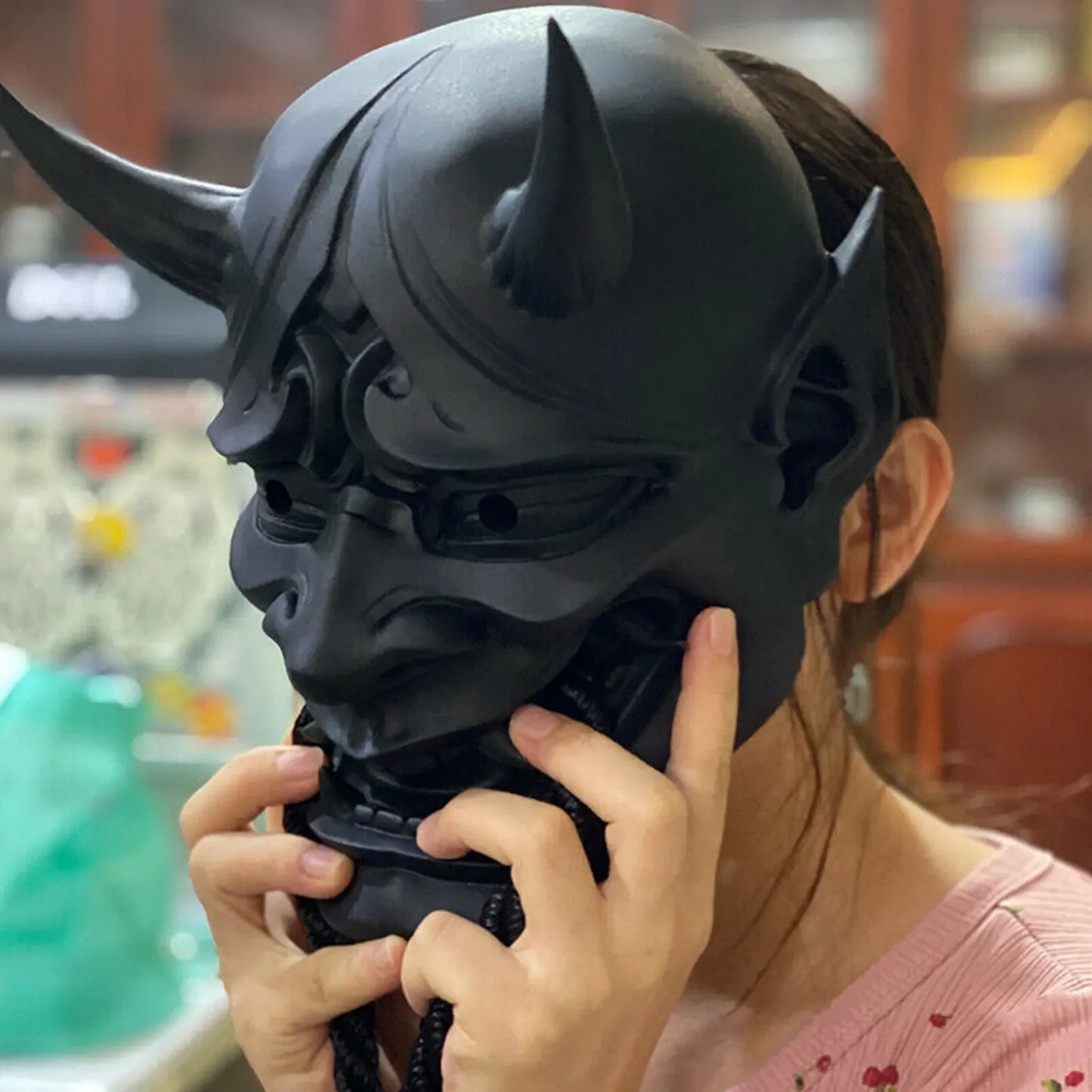 Japanese Sealed Prajna Devil Hannya Mask – Embrace the Fury of the Oni!"
Unleash the rage of the samurai and the power of ancient demons with the Japanese Sealed Prajna Devil Hannya Mask. This full-face mask blends the dark