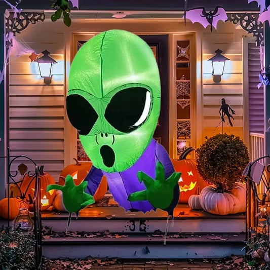 Inflatable alien – Halloween Outdoor LED Decoration for Windows, Walls, and Garden Displays
