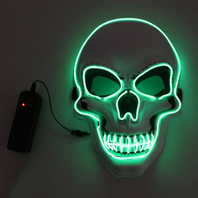 Halloween Horror Skull LED Mask – Light Up the Night with Creepy Glow!"
Unleash nightmarish energy with the Horror Skull LED Mask – the perfect fusion of terrifying design and mesmerizing glow. Featuring a realistic skull
