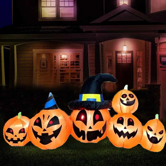 LED Inflatable Halloween Decoration – Durable Outdoor Blow-Up Yard Prop with Fast Inflation & Installation Kit