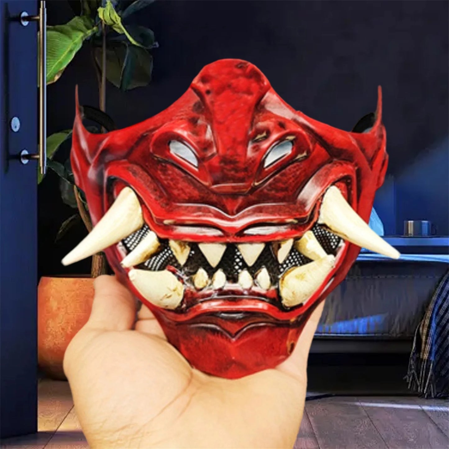 Ninja Phantom Wisdom Mask Costume Accessory for Halloween Party Dress-Up and Masquerade Events