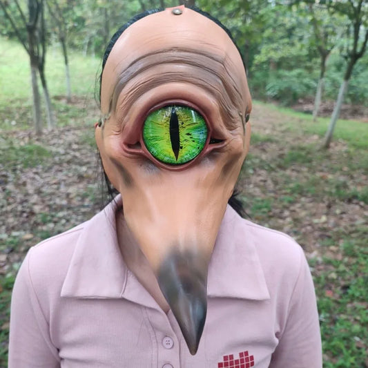 One-Eyed Monster Latex Half Face Mask – Unleash Your Inner Creature!"
Turn heads and terrify the crowd with the One-Eyed Monster Mask! This half-face latex mask features a grotesque, long-mouthed monster design with a singl