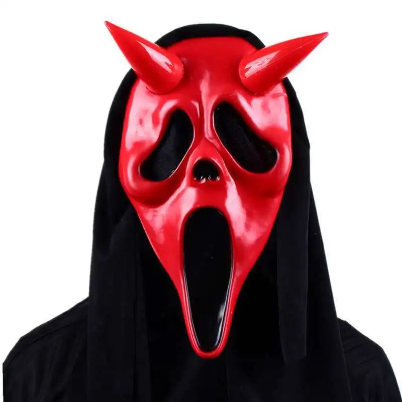 Halloween Cosplay Horror, Funny Screaming Grimace Mask Scary Headgear, Adult Dance Props, NPC Role Play Halloween Mask маска