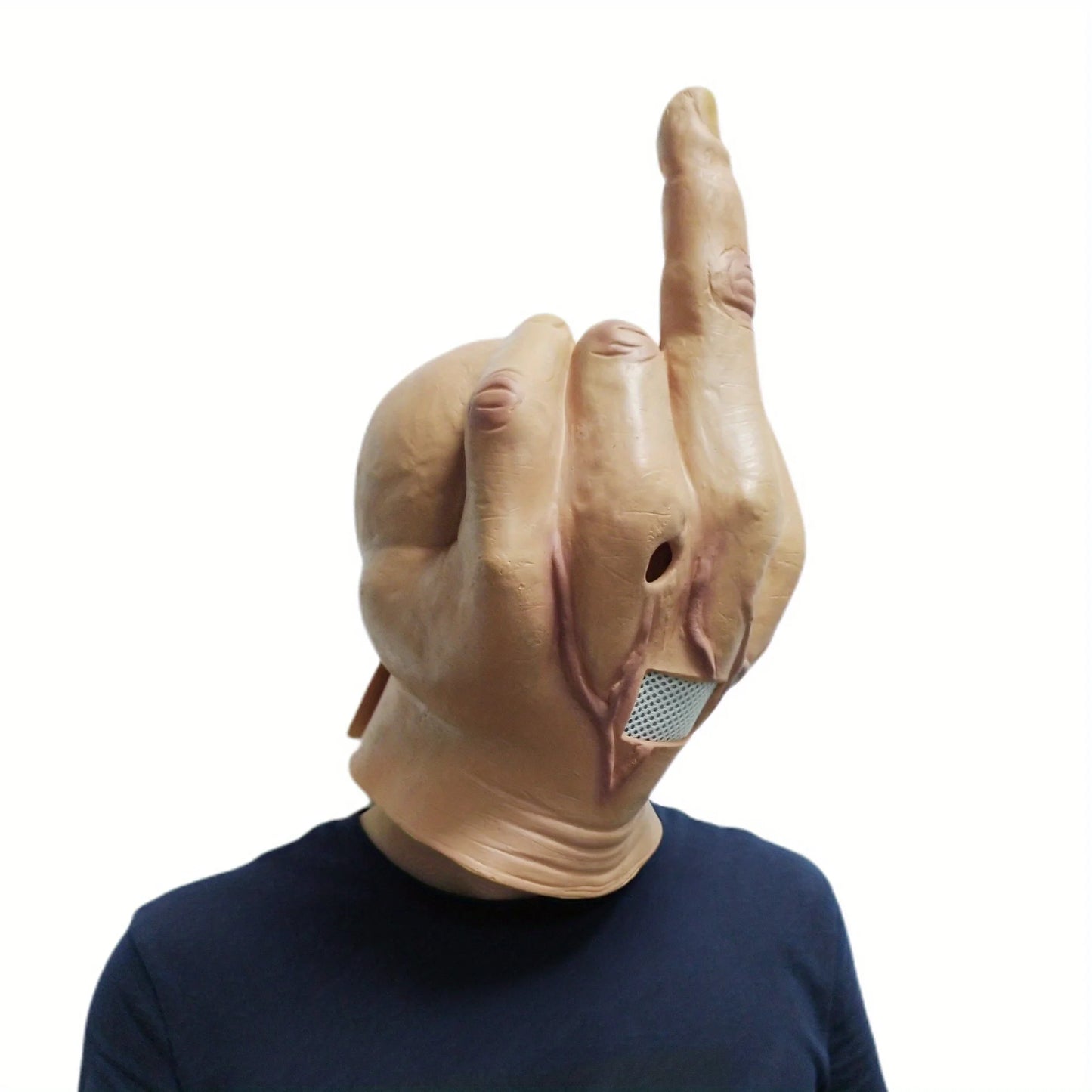 Disdain Middle Finger Mask – The Ultimate Spoof Mask for Bold Performances!"
Add some attitude to your Halloween party with the Disdain Middle Finger Mask – the perfect mix of irreverence and humor. Designed to make a sta