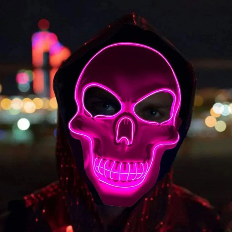 Halloween Horror Skull LED Mask – Light Up the Night with Creepy Glow!"
Unleash nightmarish energy with the Horror Skull LED Mask – the perfect fusion of terrifying design and mesmerizing glow. Featuring a realistic skull