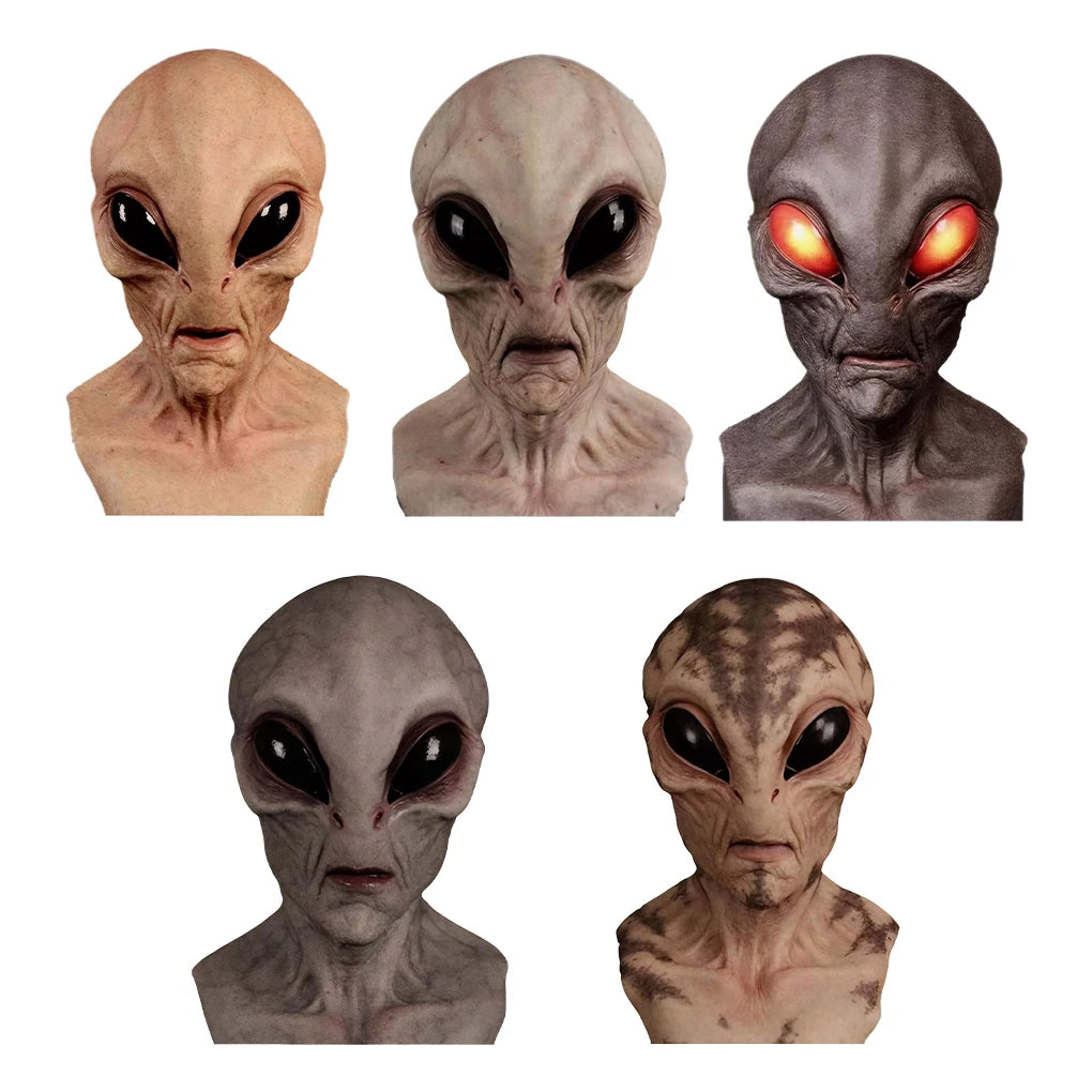 Alien Mask – The Ultimate Nightmare Fuel!
Unleash pure terror with this horrifyingly realistic alien mask, designed to make even the bravest souls question reality. Crafted with creepy detail and supersoft texture, this mas