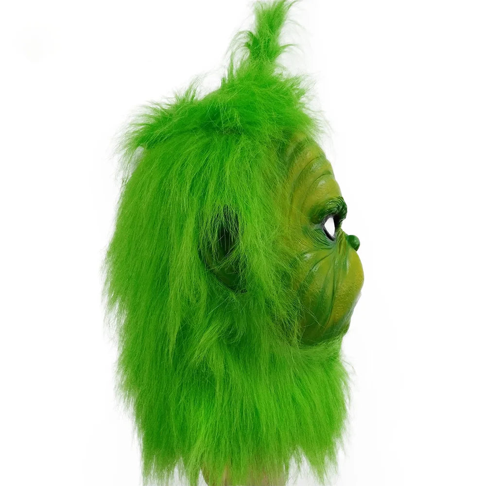 Cute Christmas Green-Haired Cosplay Mask – A Festive Twist on Halloween & Xmas Fun!"
Get into the holiday spirit with a touch of spooky! Our Christmas Green-Haired Cosplay Mask brings a fun, festive flair to your Halloween