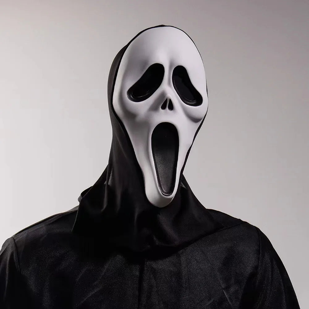 Halloween Cosplay Horror, Funny Screaming Grimace Mask Scary Headgear, Adult Dance Props, NPC Role Play Halloween Mask маска