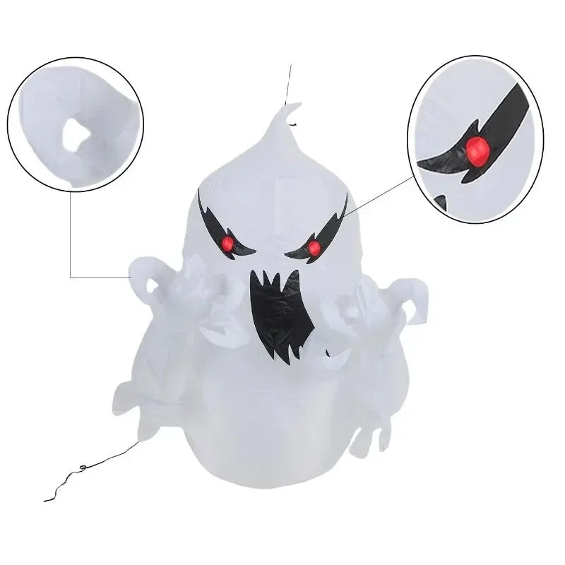 3.4FT Halloween Party Holiday DIY Decorations Ghost Model Blow Up Holiday Party Decor Indoor Courtyard Yard Garden Lawn Decors