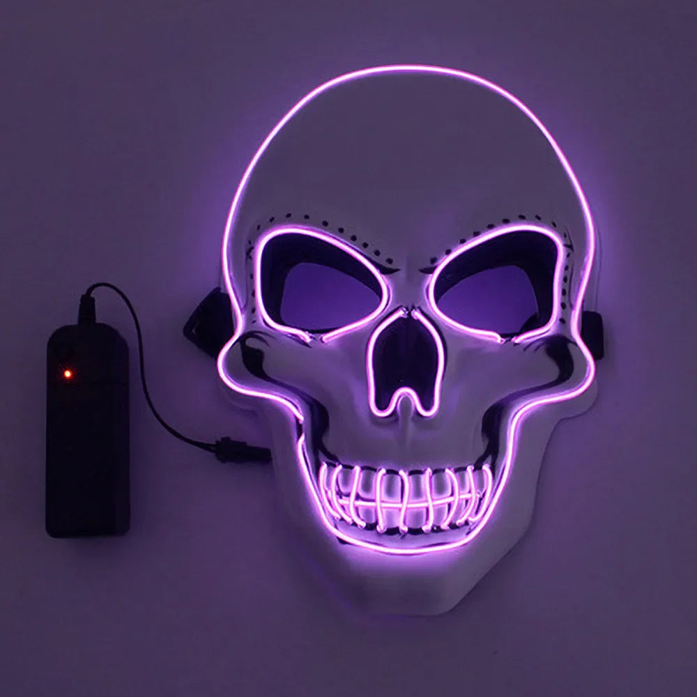 Halloween Horror Skull LED Mask – Light Up the Night with Creepy Glow!"
Unleash nightmarish energy with the Horror Skull LED Mask – the perfect fusion of terrifying design and mesmerizing glow. Featuring a realistic skull