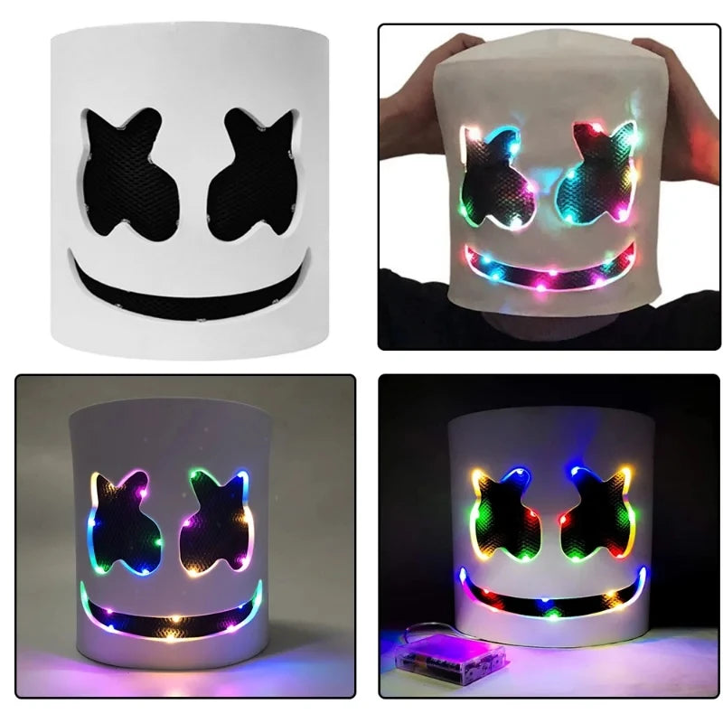 Halloween Light-Up LED Mask – Glow in the Dark with Neon Vibes!"
Light up your Halloween night with the Halloween LED Neon Marshmallow Mask – the perfect fusion of creepy and cool! Featuring a full-face design with vibran