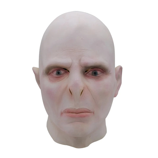 Voldemort Mask Dobby The Elf Mask  Hood Harry Movie Cos Horror Thriller Bald Latex Mask Halloween Mask for Adult