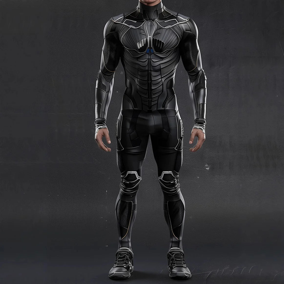 CyberPunk Futuristic Mechanical Armour Jumpsuit Cool Fighter Cosplay Bodysuit Steampunk Costume Halloween Party Shows Men Zentai