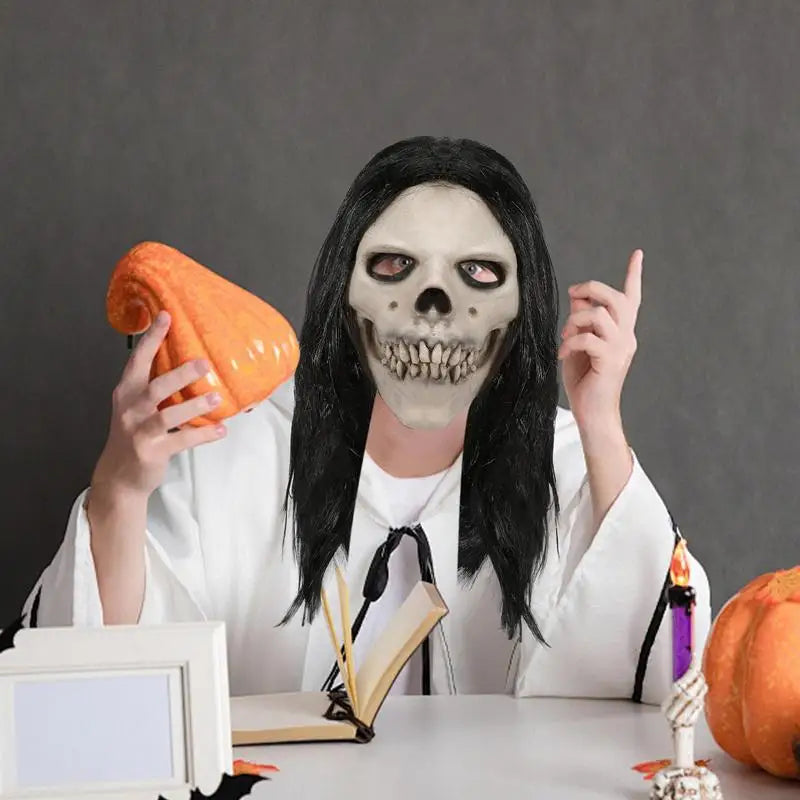 Halloween Horror Masque Realistic Adult Latex Ghost Masques Skull Ghost Masque Creepy Halloween Costume for Holiday Party Props