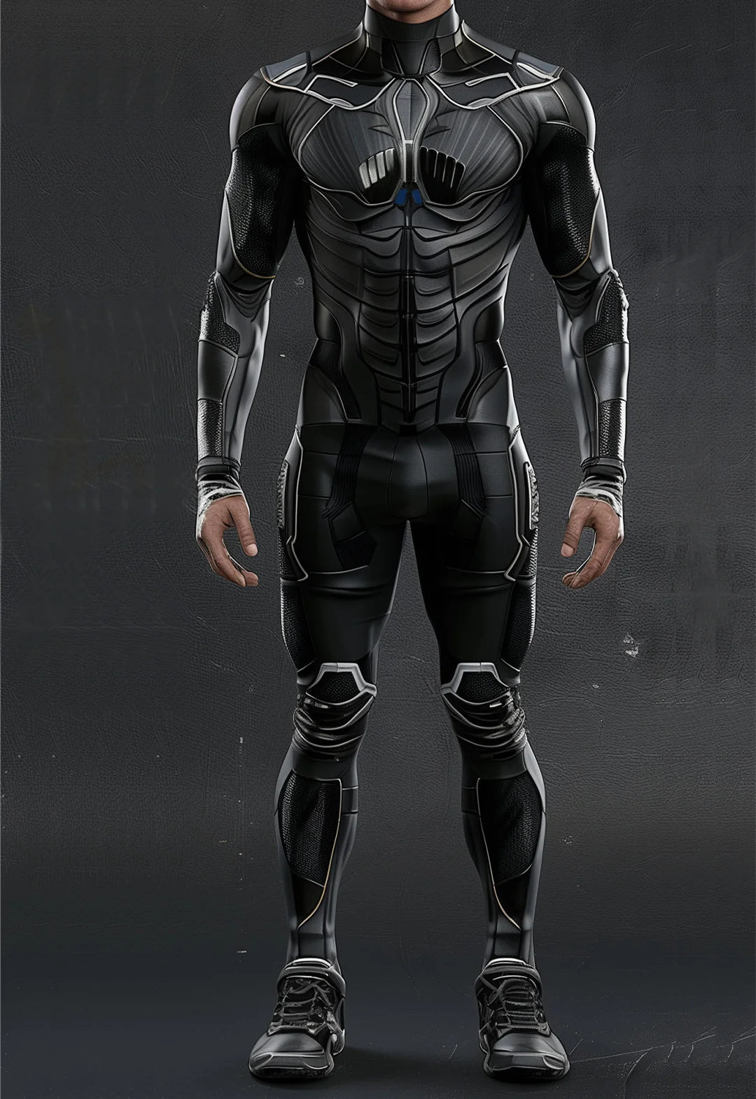 CyberPunk Futuristic Mechanical Armour Jumpsuit Cool Fighter Cosplay Bodysuit Steampunk Costume Halloween Party Shows Men Zentai