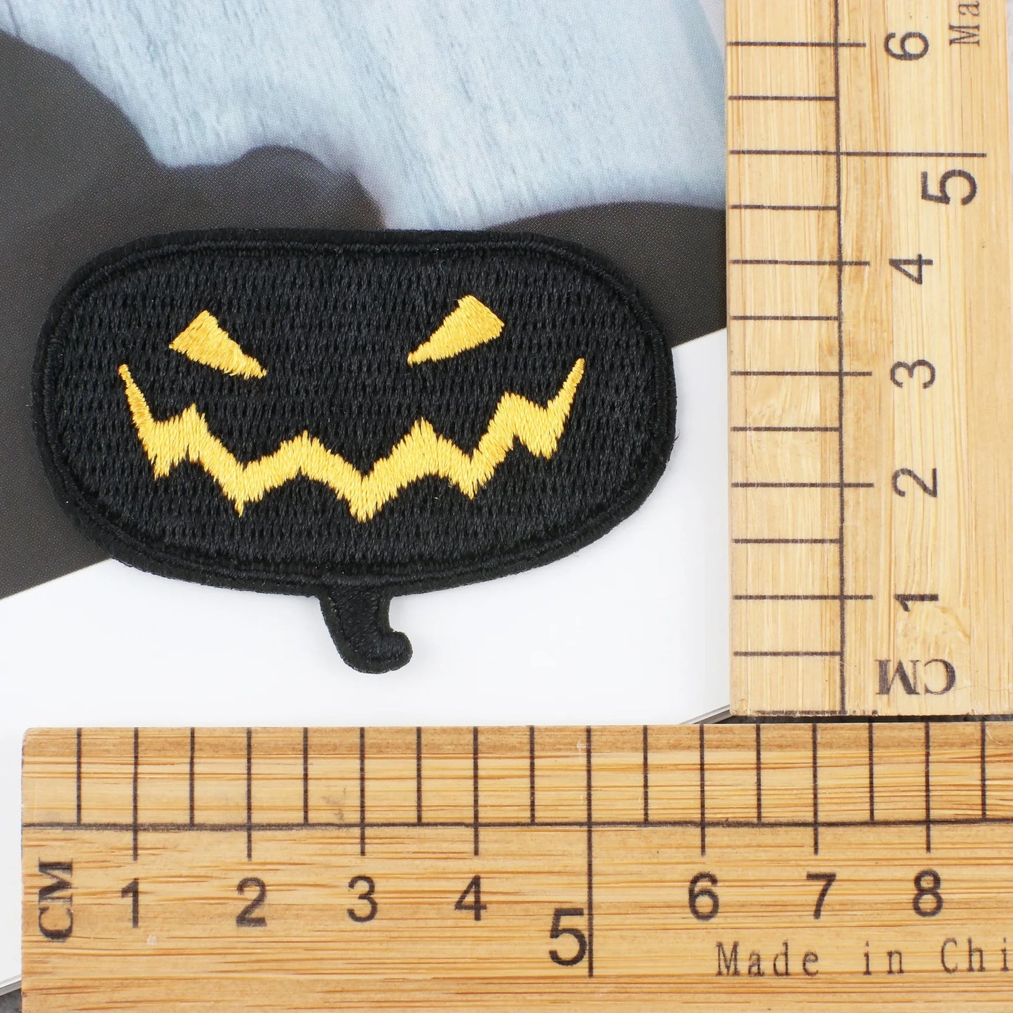 Computer Embroidery Bat Halloween Cloth Sticker Demon Pumpkin Clothes Patch Sticker Spider Web Horror Cat Embroidery Label