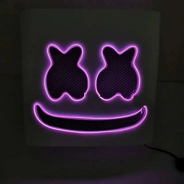 Halloween Light-Up LED Mask – Glow in the Dark with Neon Vibes!"
Light up your Halloween night with the Halloween LED Neon Marshmallow Mask – the perfect fusion of creepy and cool! Featuring a full-face design with vibran