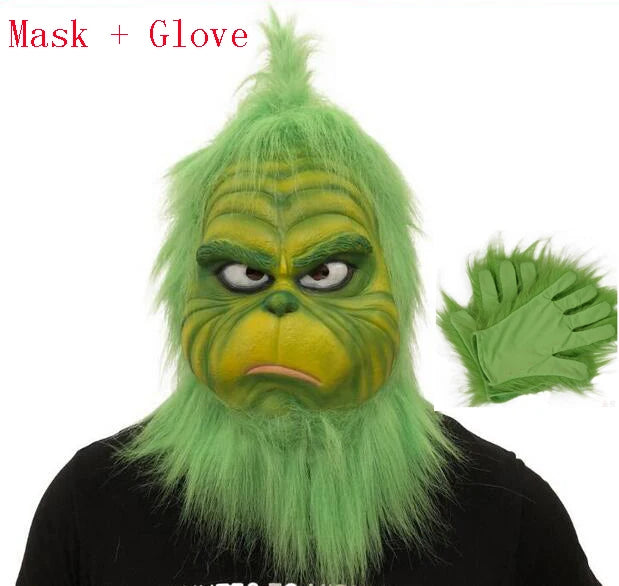 Cute Christmas Green-Haired Cosplay Mask – A Festive Twist on Halloween & Xmas Fun!"
Get into the holiday spirit with a touch of spooky! Our Christmas Green-Haired Cosplay Mask brings a fun, festive flair to your Halloween