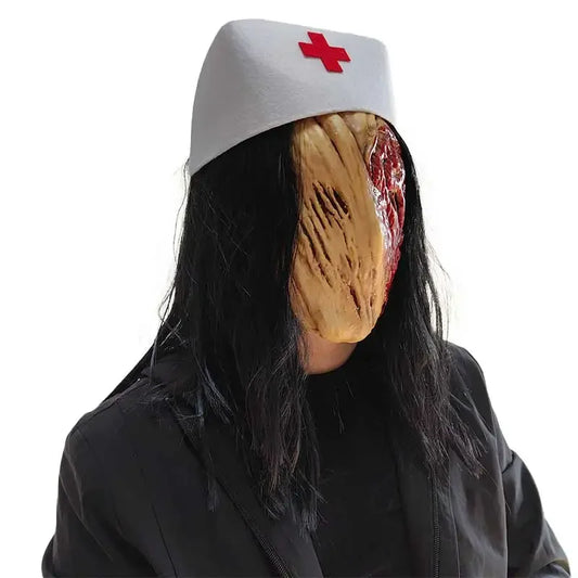 Halloween Latex Nurse Mask – Blood-Curdling Horror for Your Next Escape!"
Step into the nightmare with this Halloween Latex Nurse Mask – a disturbingly realistic mask that screams horror from every angle! With its bloody,