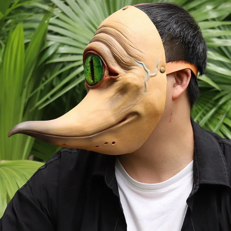 One-Eyed Monster Latex Half Face Mask – Unleash Your Inner Creature!"
Turn heads and terrify the crowd with the One-Eyed Monster Mask! This half-face latex mask features a grotesque, long-mouthed monster design with a singl