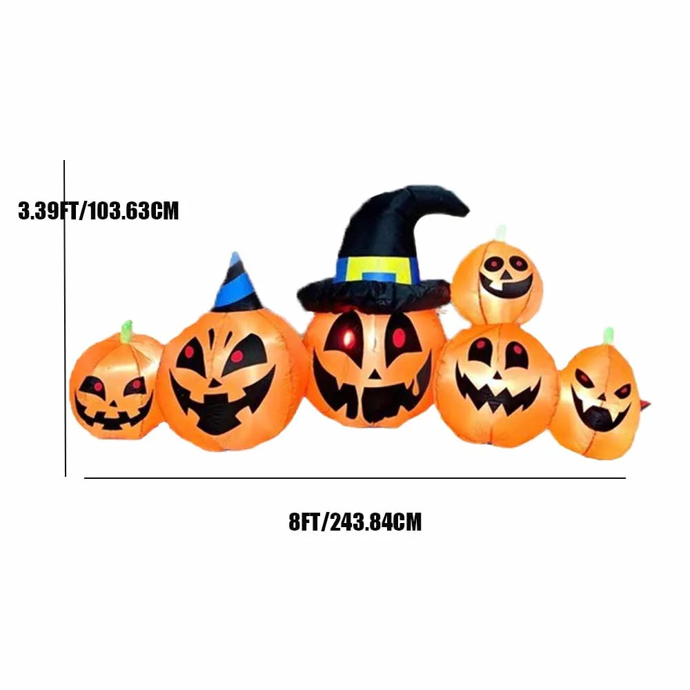 LED Inflatable Halloween Decoration – Durable Outdoor Blow-Up Yard Prop with Fast Inflation & Installation Kit