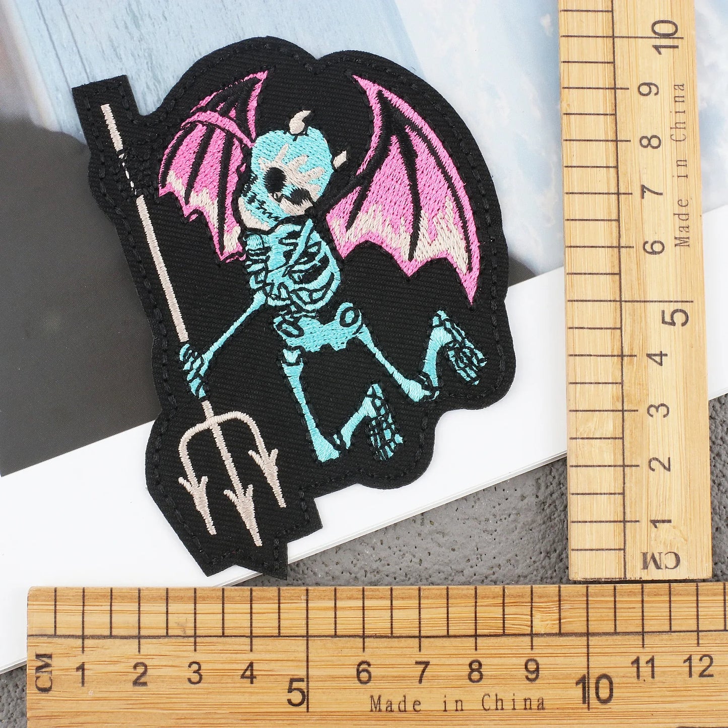 Computer Embroidery Bat Halloween Cloth Sticker Demon Pumpkin Clothes Patch Sticker Spider Web Horror Cat Embroidery Label