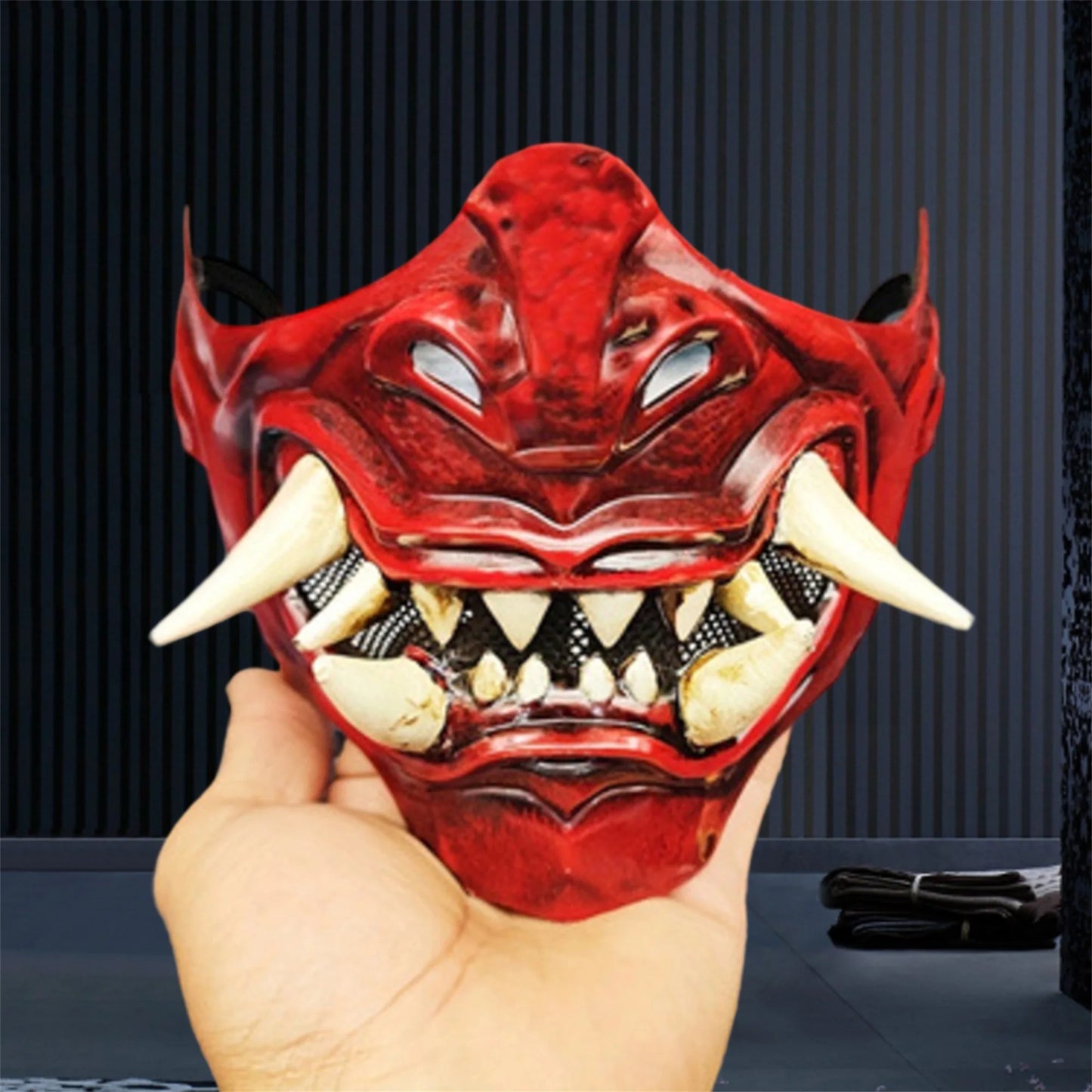 Ninja Phantom Wisdom Mask Costume Accessory for Halloween Party Dress-Up and Masquerade Events