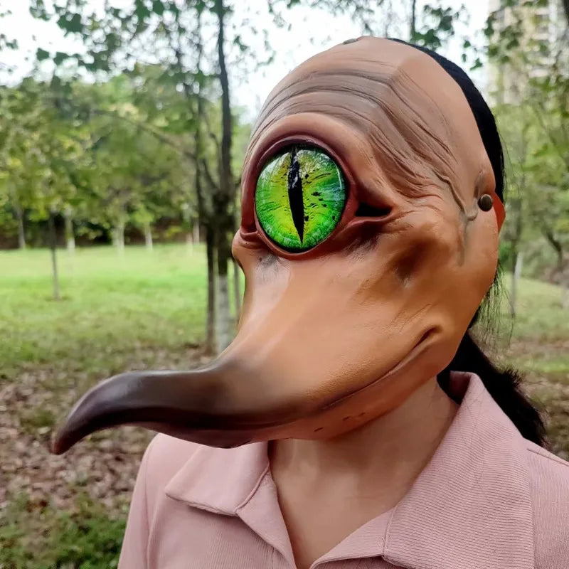One-Eyed Monster Latex Half Face Mask – Unleash Your Inner Creature!"
Turn heads and terrify the crowd with the One-Eyed Monster Mask! This half-face latex mask features a grotesque, long-mouthed monster design with a singl
