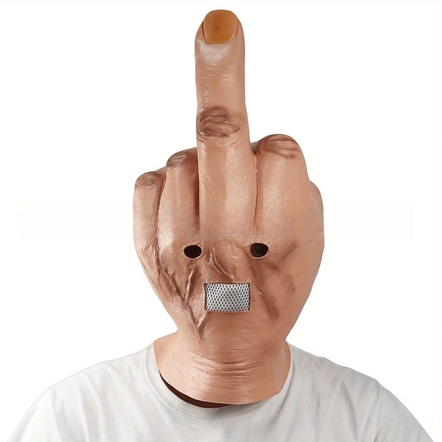 Disdain Middle Finger Mask – The Ultimate Spoof Mask for Bold Performances!"
Add some attitude to your Halloween party with the Disdain Middle Finger Mask – the perfect mix of irreverence and humor. Designed to make a sta